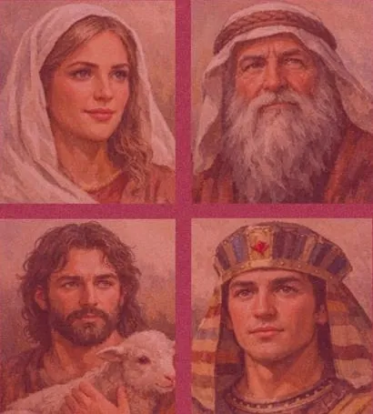 Retratos de personajes de Hebreos 11